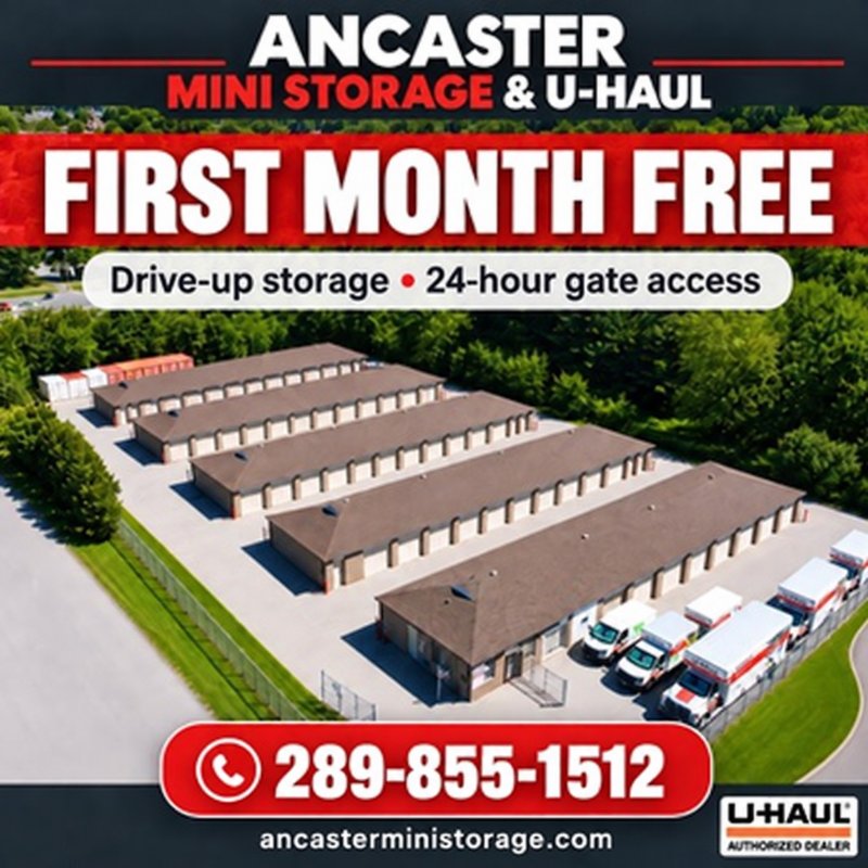 Ancaster Mini Storage & U-Haul Promotion